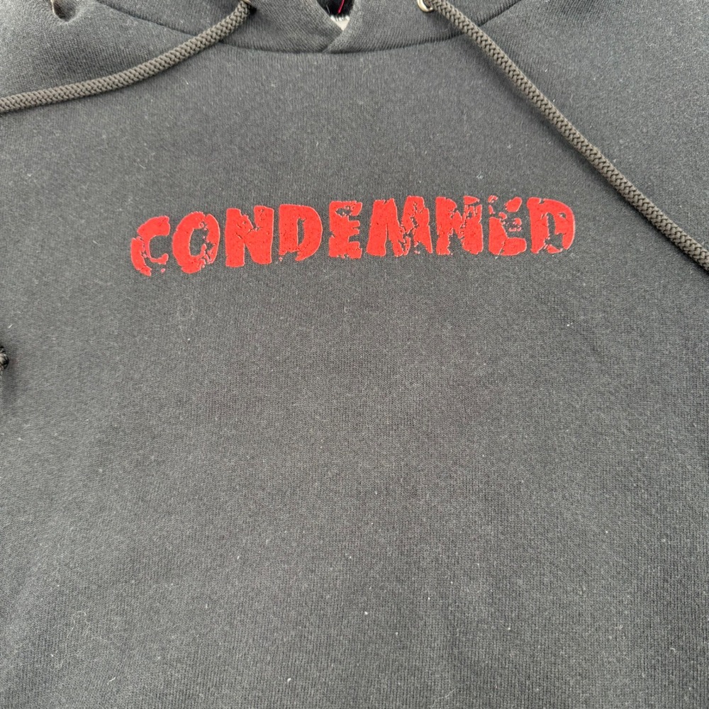 Disneyland Tower Of Terror Hoodie Condemned Black Graphic Mens Medium View 3